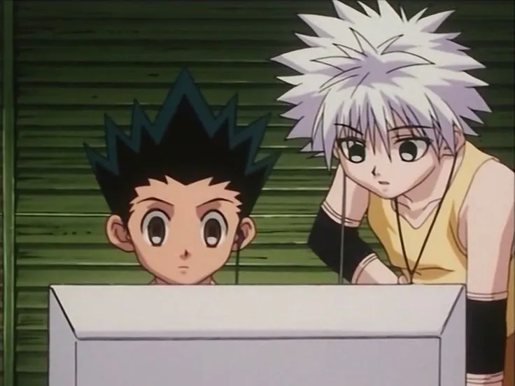 Gon and killua from HxH anime